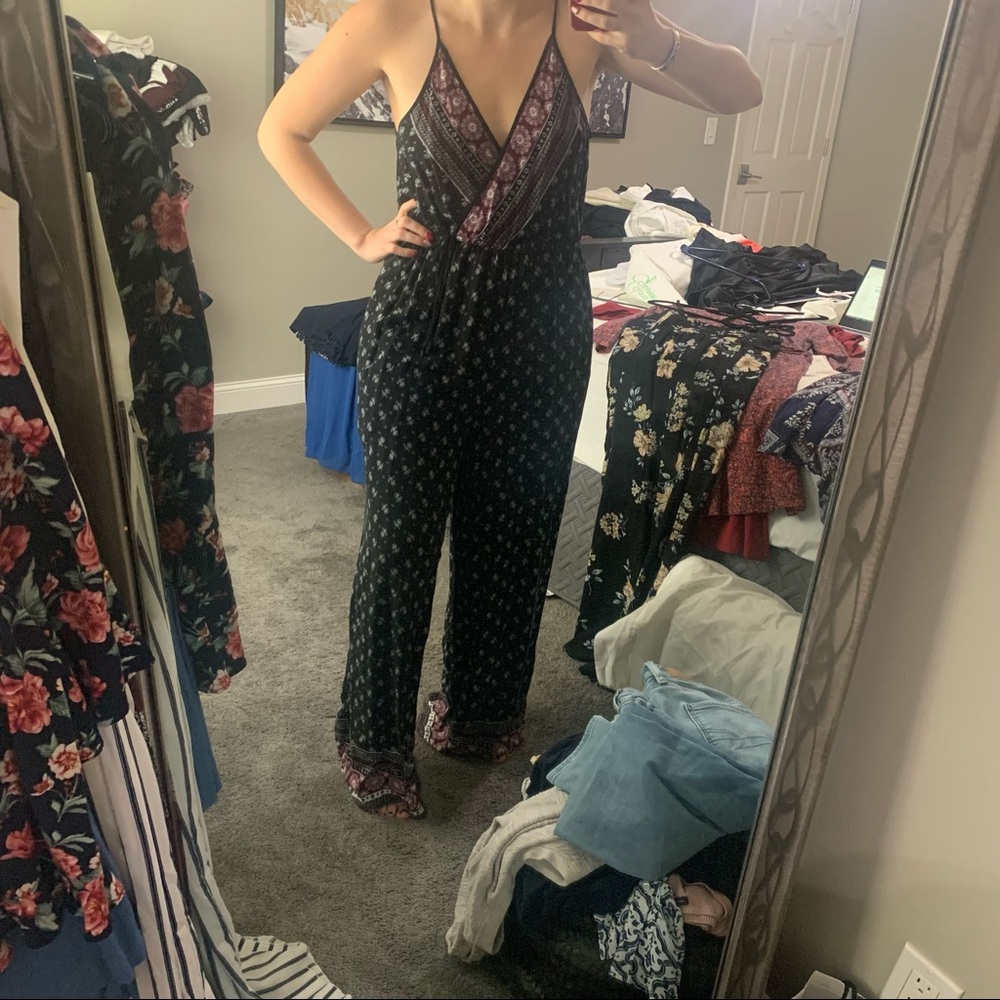 Soft Cotton Floor Length Jumper w/ Pockets